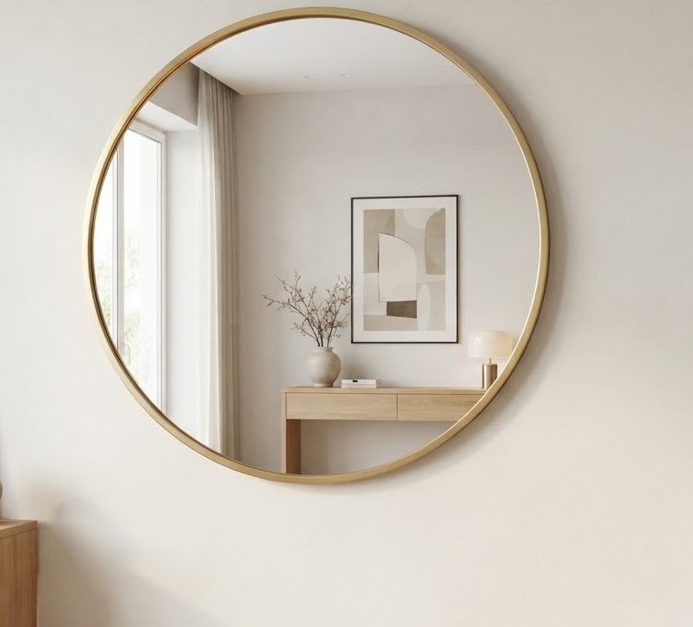 Brass Wall Mirror 60cm — alternate view